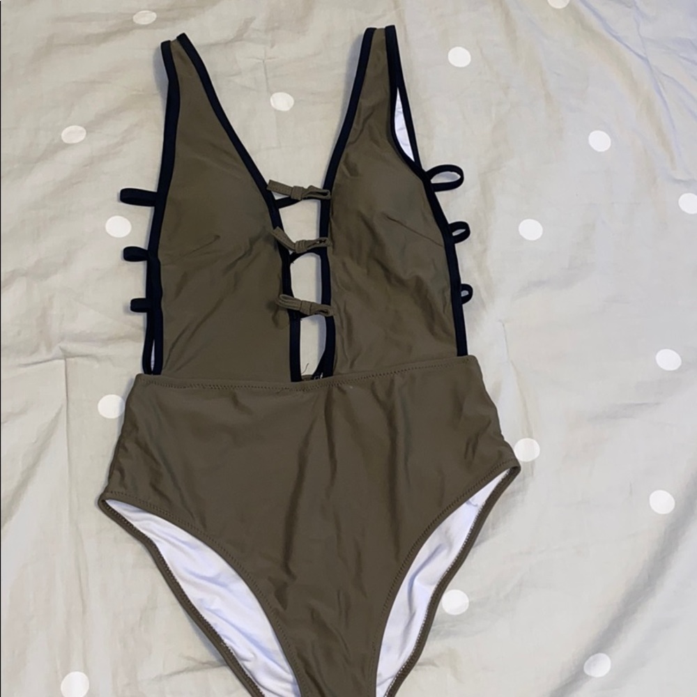 Olive Green Swimwear